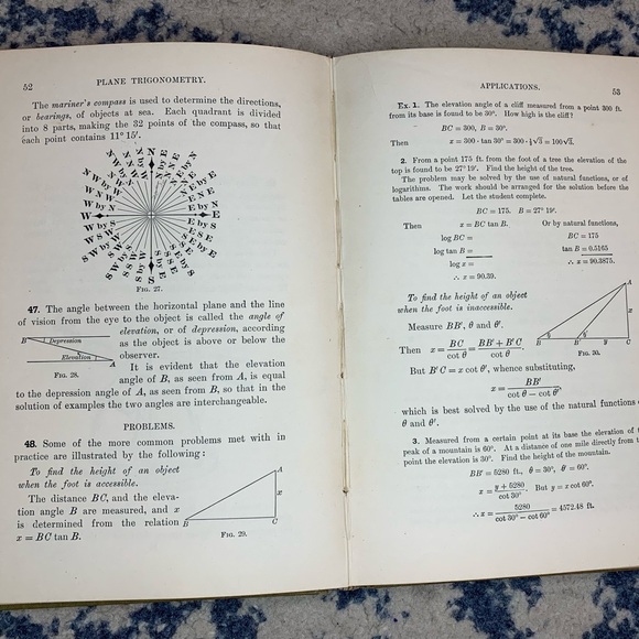 Elmer A Lyman / Plane and Spherical Trigonometry 1st Edition 1900 - Picture 9 of 10